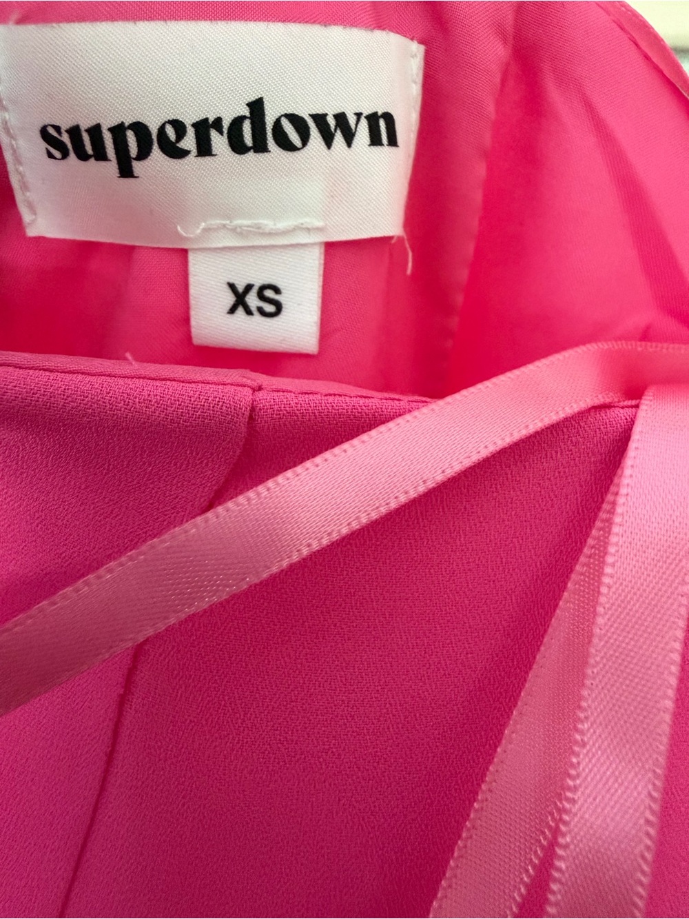 REVOLVE superdown Lucinda Strappy Hot Pink Sleeveless V-Neck Maxi Dress - Picture 4 of 6